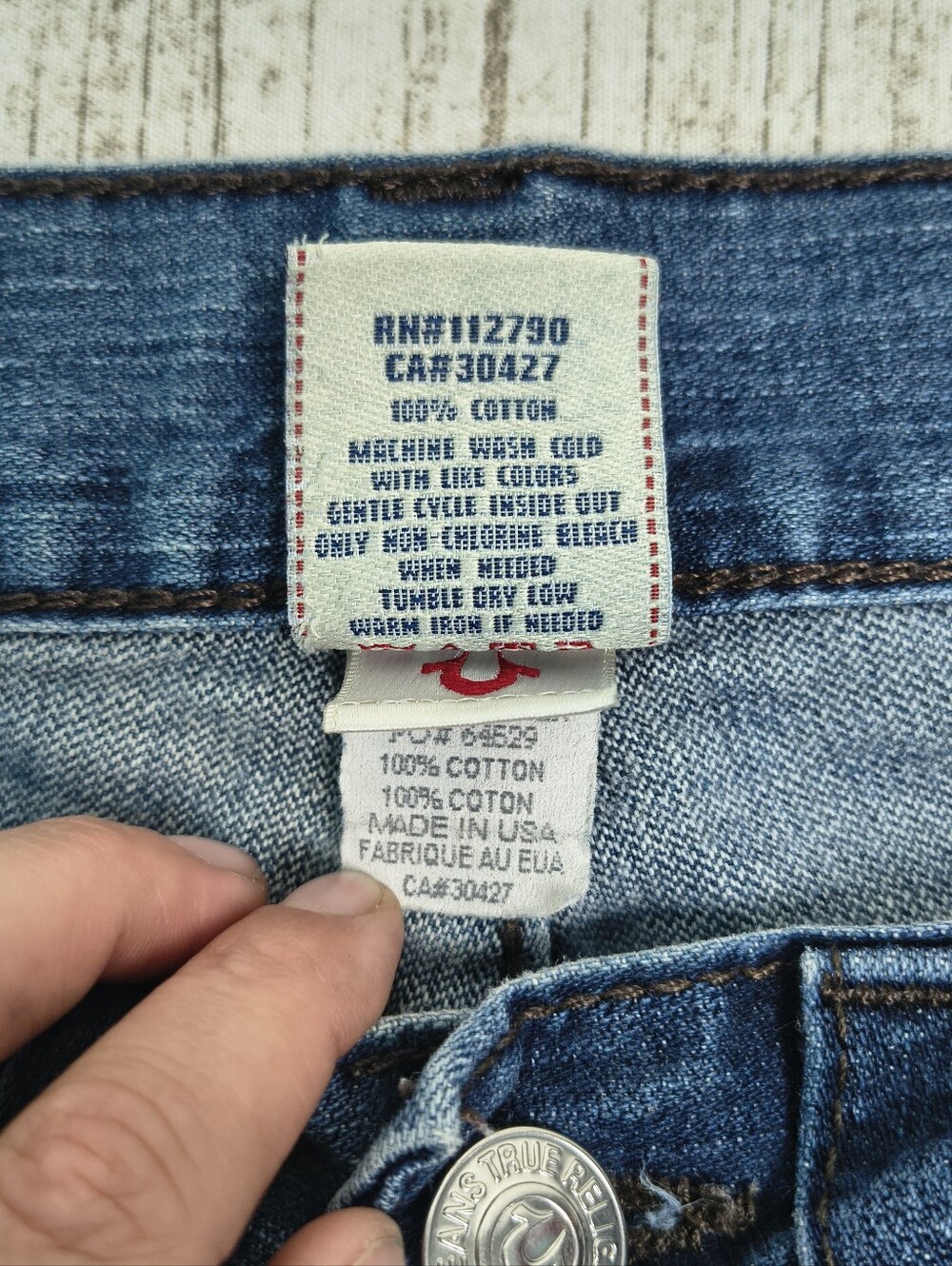True Religion Y2K Ultra Low Rise Jeans Women Size 29 - Picture 6 of 7